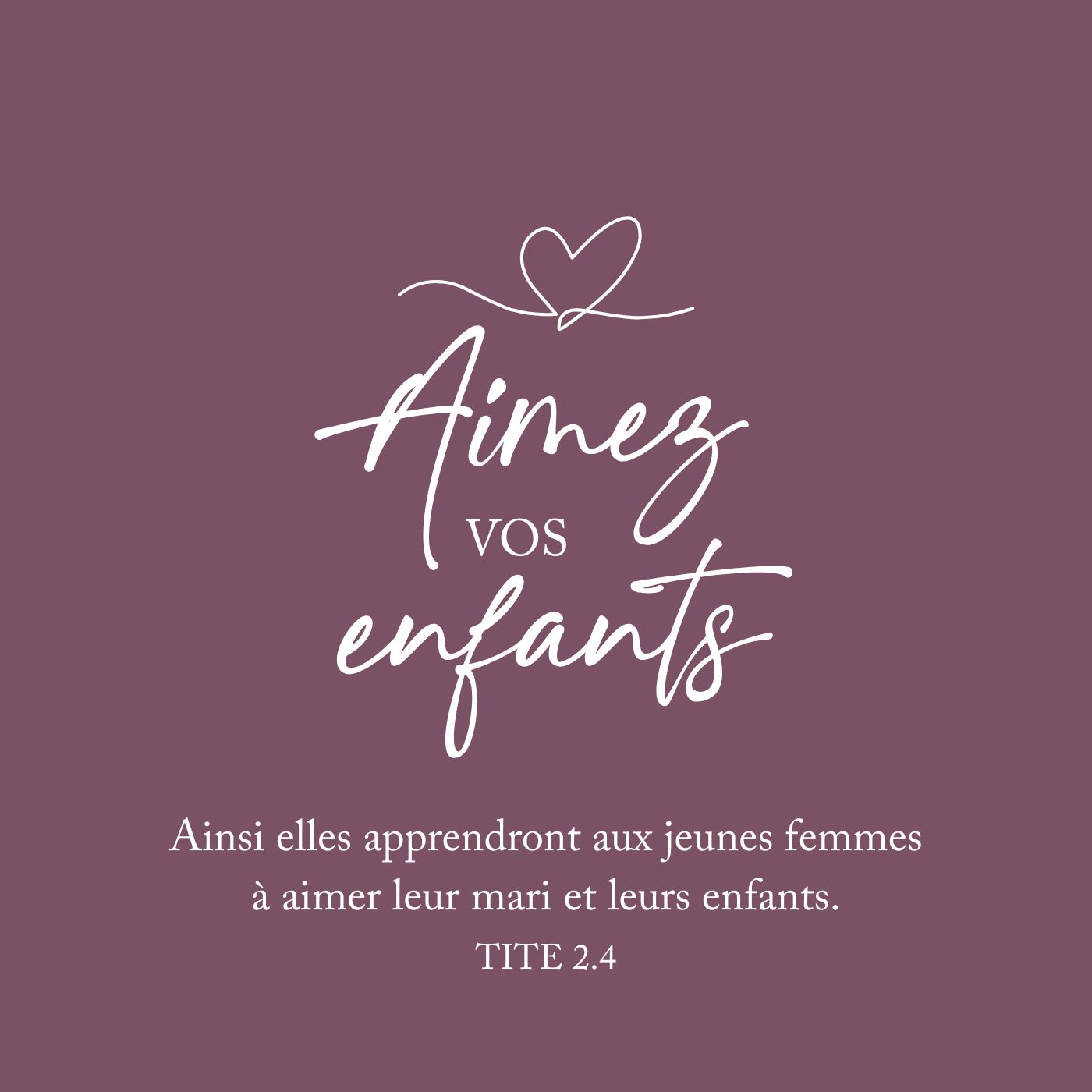 Aimez vos enfants cover art